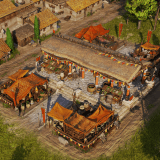 Cheerful Roman Market